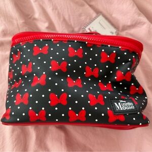 Bioworld Minnie Mouse Red and Black Cosmetic Bag